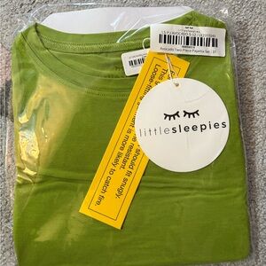 Little Sleepies Avocado Green Pajama Set -3T long sleeve